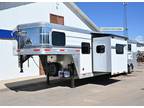 2021 SMC 3 Horse 13' Living Quarter Trailer 3 horses