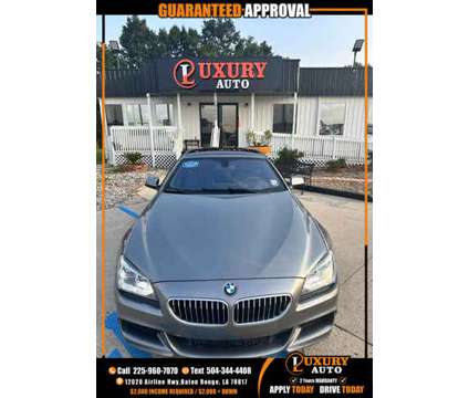 2014 BMW 6 Series for sale is a Grey 2014 BMW 6-Series Car for Sale in Baton Rouge LA