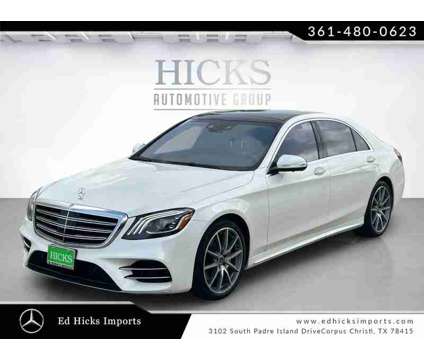 2018UsedMercedes-BenzUsedS-ClassUsedSedan is a White 2018 Mercedes-Benz S Class Car for Sale in Corpus Christi TX