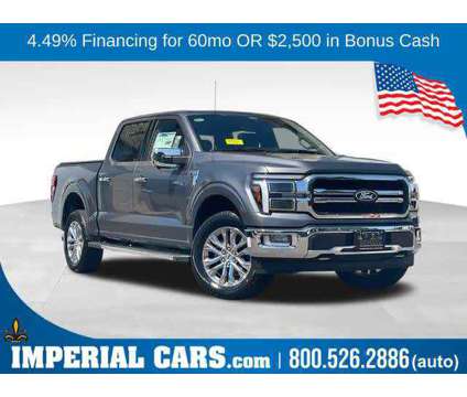 2024NewFordNewF-150 is a Grey 2024 Ford F-150 Lariat Car for Sale in Mendon MA