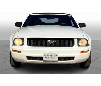 2007UsedFordUsedMustangUsed2dr Conv is a White 2007 Ford Mustang Car for Sale in Lubbock TX