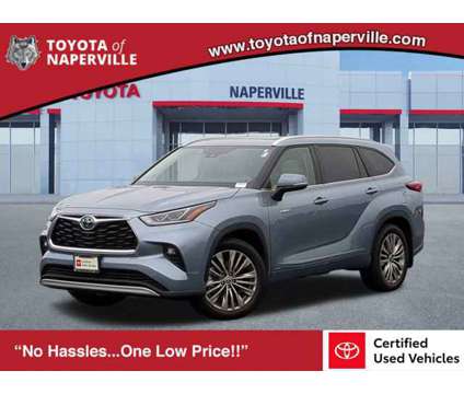 2021 Toyota Highlander Hybrid Platinum is a Blue 2021 Toyota Highlander Hybrid in Naperville IL