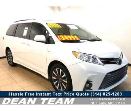2018 Toyota Sienna XLE is a White 2018 Toyota Sienna XLE Car for Sale in Saint Louis MO