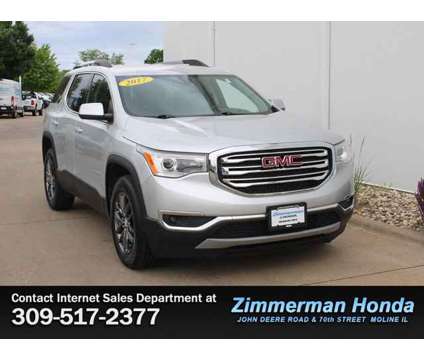 2017 GMC Acadia SLT is a Silver 2017 GMC Acadia SLT Car for Sale in Moline IL