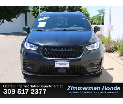 2021 Chrysler Pacifica Touring is a Black 2021 Chrysler Pacifica Touring Car for Sale in Moline IL