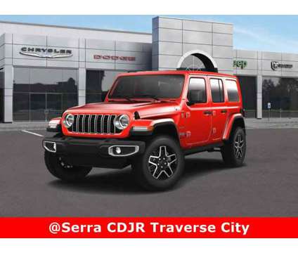 2024 Jeep Wrangler Sahara is a Red 2024 Jeep Wrangler Sahara Car for Sale in Traverse City MI