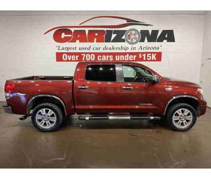 2007 Toyota Tundra Limited CrewMax is a Red 2007 Toyota Tundra Limited Truck in Chandler AZ