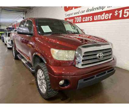 2007 Toyota Tundra Limited CrewMax is a Red 2007 Toyota Tundra Limited Truck in Chandler AZ