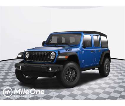 2024 Jeep Wrangler Willys is a Blue 2024 Jeep Wrangler SUV in Parkville MD
