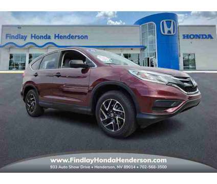 2016 Honda CR-V SE is a Red 2016 Honda CR-V SE SUV in Henderson NV