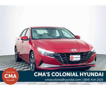 2023 Hyundai Elantra Limited is a Red 2023 Hyundai Elantra Limited Sedan in Colonial Heights VA