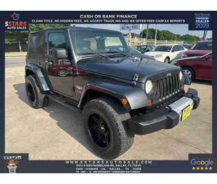 2010 Jeep Wrangler for sale is a Black 2010 Jeep Wrangler Car for Sale in Dallas TX