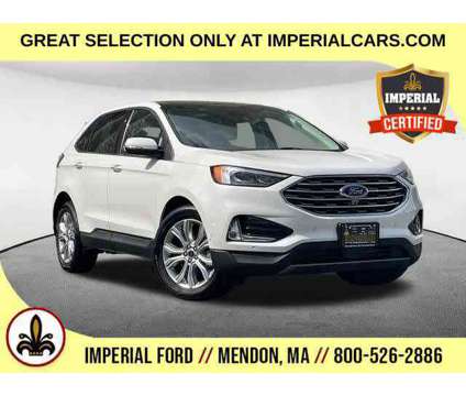 2021UsedFordUsedEdgeUsedAWD is a White 2021 Ford Edge Car for Sale in Mendon MA
