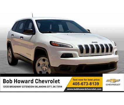 2016UsedJeepUsedCherokeeUsedFWD 4dr is a White 2016 Jeep Cherokee Car for Sale in Oklahoma City OK