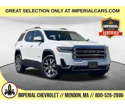 2023UsedGMCUsedAcadiaUsedAWD 4dr is a White 2023 GMC Acadia SLT Car for Sale in Mendon MA