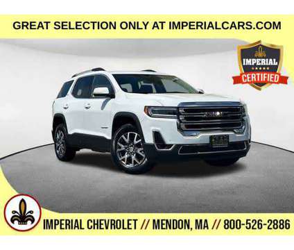 2023UsedGMCUsedAcadiaUsedAWD 4dr is a White 2023 GMC Acadia SLT Car for Sale in Mendon MA