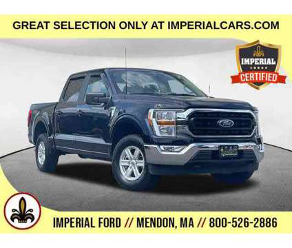 2022UsedFordUsedF-150Used4WD SuperCrew 5.5 Box is a Blue 2022 Ford F-150 XLT Truck in Mendon MA