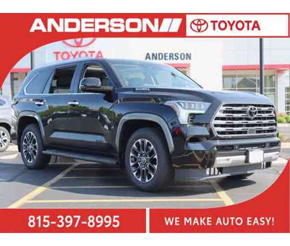 2024 Toyota Sequoia Limited 4WD is a Black 2024 Toyota Sequoia Limited Car for Sale in Loves Park IL