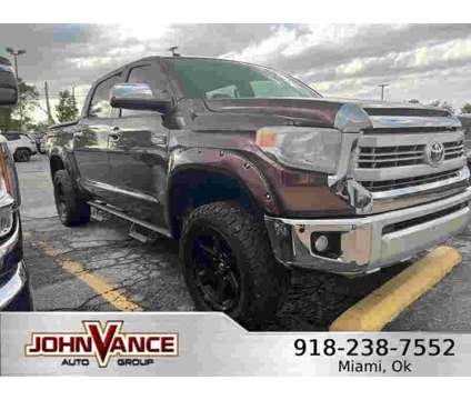 2014UsedToyotaUsedTundraUsedCrewMax 5.7L V8 6-Spd AT is a Tan 2014 Toyota Tundra Car for Sale in Miami OK