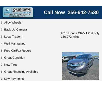 2018UsedHondaUsedCR-VUsed2WD is a 2018 Honda CR-V Car for Sale in Decatur AL