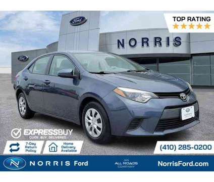 2016 Toyota Corolla L is a Grey 2016 Toyota Corolla L Car for Sale in Dundalk MD