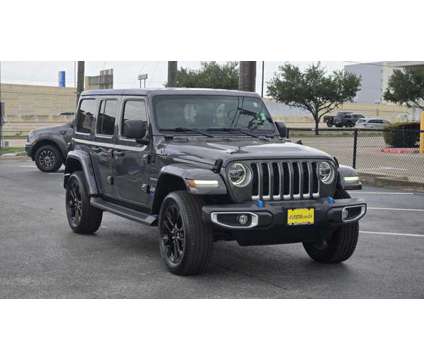 2022 Jeep Wrangler 4xe Unlimited Sahara is a Grey 2022 Jeep Wrangler Car for Sale in Houston TX