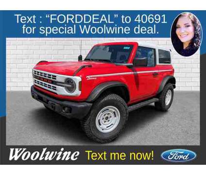 2024 Ford Bronco Heritage Edition is a Red 2024 Ford Bronco Car for Sale in Collins MS
