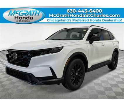 2024 Honda CR-V Hybrid Sport is a Silver, White 2024 Honda CR-V Hybrid in Saint Charles IL