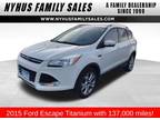 2015 Ford Escape White, 137K miles