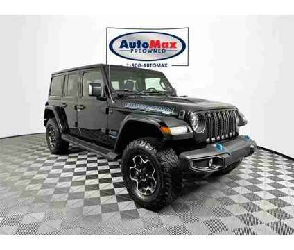 2021 Jeep Wrangler Unlimited 4xe for sale is a Black 2021 Jeep Wrangler Unlimited Car for Sale in Marlborough MA