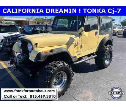 1984 Jeep CJ-7 Cj-7 is a Yellow 1984 Jeep CJ-7 Car for Sale in Frankfort IL