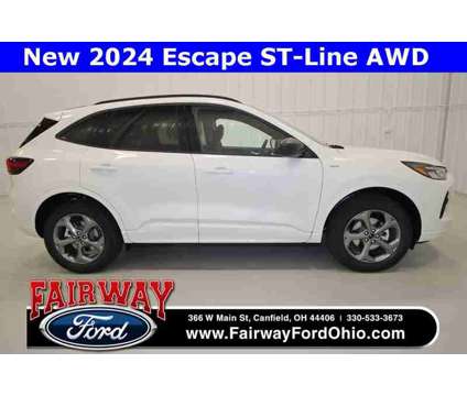 2024 Ford Escape ST-Line is a White 2024 Ford Escape S SUV in Canfield OH
