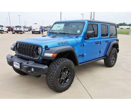 2024 Jeep Wrangler Willys Wheeler is a Blue 2024 Jeep Wrangler SUV in Rosenberg TX