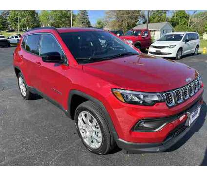 2024 Jeep Compass Latitude Lux is a Red 2024 Jeep Compass Latitude SUV in Freeport IL