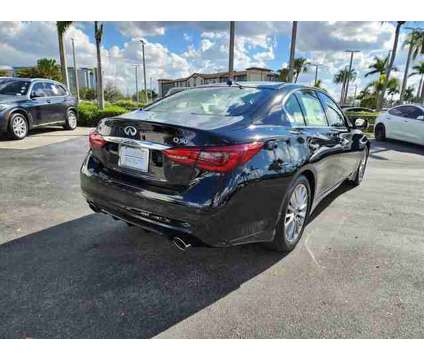 2024 Infiniti Q50 Luxe is a Black 2024 Infiniti Q50 Sedan in Fort Lauderdale FL