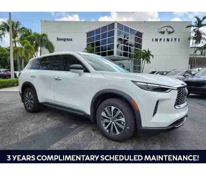 2024 Infiniti Qx60 Pure is a White 2024 Infiniti QX60 Pure SUV in Fort Lauderdale FL