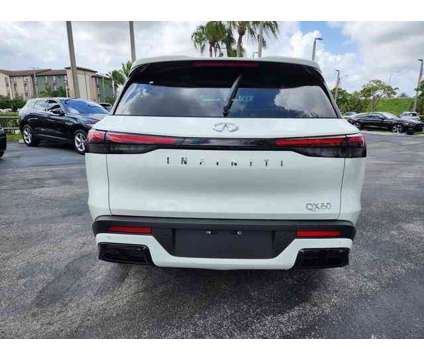 2024 Infiniti Qx60 Pure is a White 2024 Infiniti QX60 Pure SUV in Fort Lauderdale FL