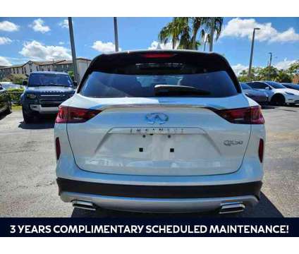 2024 Infiniti Qx50 Luxe is a White 2024 Infiniti QX50 Luxe SUV in Fort Lauderdale FL