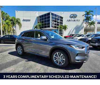 2024 Infiniti Qx50 Luxe is a Grey 2024 Infiniti QX50 Luxe SUV in Fort Lauderdale FL