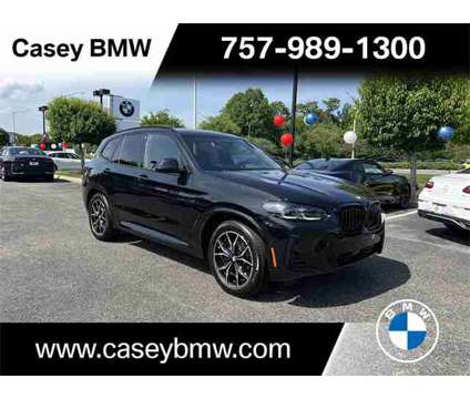 2024 BMW X3 xDrive30i is a Black 2024 BMW X3 xDrive30i SUV in Newport News VA