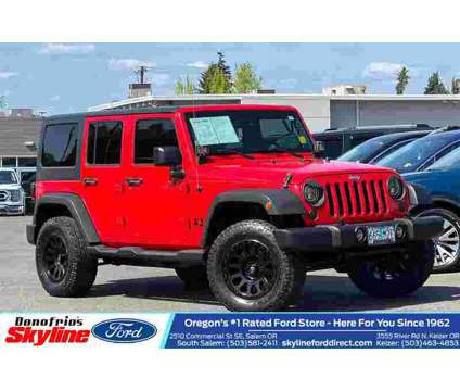 2014 Jeep Wrangler Unlimited Sport is a Red 2014 Jeep Wrangler Unlimited SUV in Salem OR