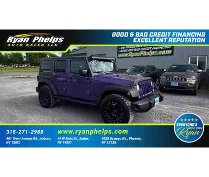 2017 Jeep Wrangler Unlimited for sale is a Purple 2017 Jeep Wrangler Unlimited Car for Sale in Auburn NY
