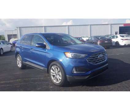 2022 Ford Edge Titanium is a Blue 2022 Ford Edge Titanium Car for Sale in Taylorville IL