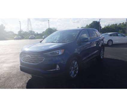 2022 Ford Edge Titanium is a Blue 2022 Ford Edge Titanium Car for Sale in Taylorville IL