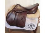 17.5" Amerigo Pinerolo Saddle - Full Buffalo - 2019 - 4.5" dot to dot - Wool