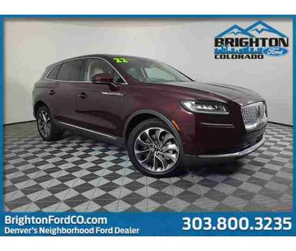2022 Lincoln Nautilus Reserve is a Red 2022 Car for Sale in Brighton CO