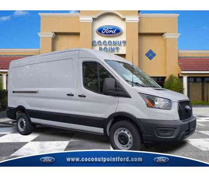 2024 Ford Transit Cargo Van Base Rear-Wheel Drive Medium Roof Van 148 in. WB is a White 2024 Ford Transit Van in Estero FL