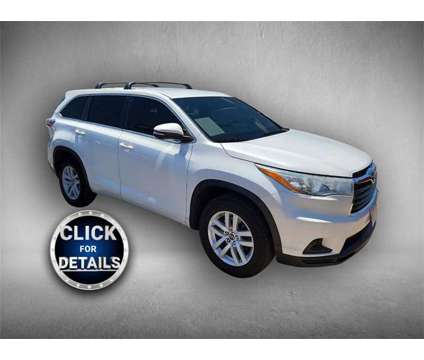 2016 Toyota Highlander is a White 2016 Toyota Highlander Car for Sale in Lubbock TX