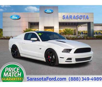 2014 Ford Mustang GT Premium is a White 2014 Ford Mustang GT Car for Sale in Sarasota FL