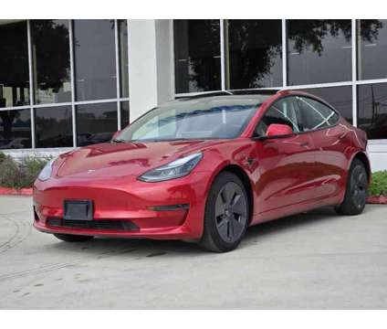 2023UsedTeslaUsedModel 3UsedRWD is a Red 2023 Tesla Model 3 Car for Sale in Lewisville TX
